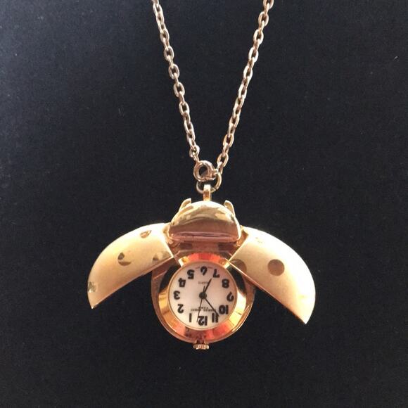 Charles-Hubert Paris Ladybug Pendant Watch. OS - Picture 2 of 5